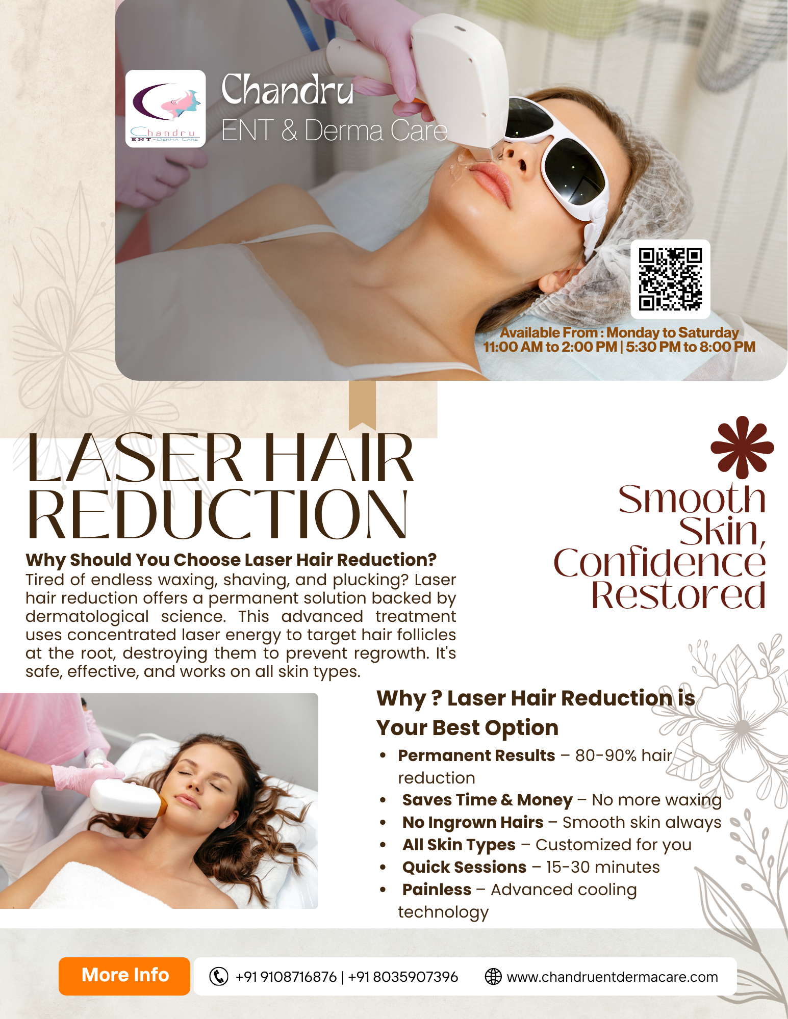 Laser Hair Reduction at Chandru ENT-Derma Care